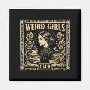 Aimant Club des Filles Bizarres Art Gothique Féministe Vi