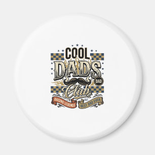 Aimant Club des papas cool T-shirt vintage gravure concep