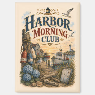 Aimant Club du matin du port Phare côtier
