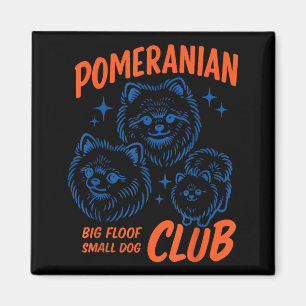 Aimant Club Rétro des Poméraniens Club des Petits Chiens