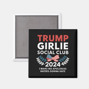 Aimant Club Social Coquette Trump Girlie Élection Arc