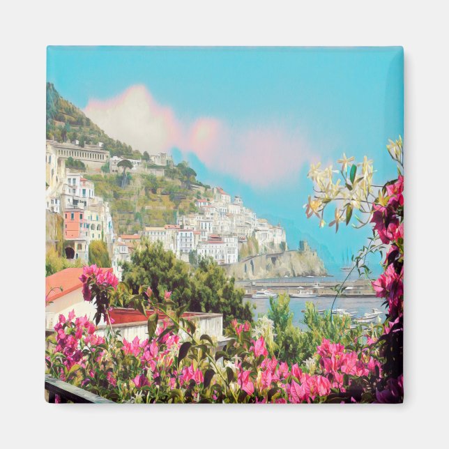 Aimant CMP004 AMALFI, Campanie, Italie, Frigo (Devant)