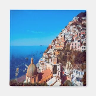 Aimant CMP008 POSITANO, CÔTE AMALFI, Italie, Réfrigérateu