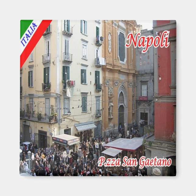 Aimant CMP050 NAPLES - Carré San Gaetano - Réfrigérateur (Devant)