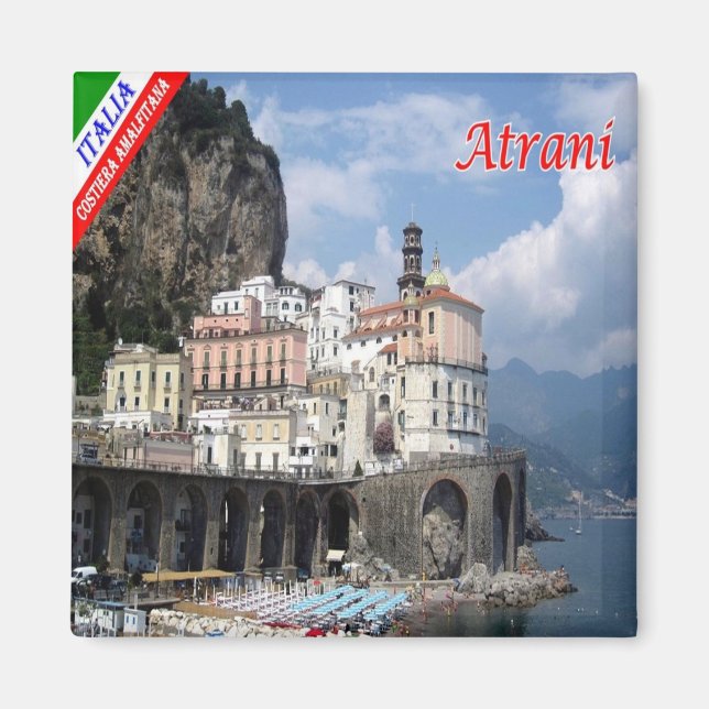 Aimant CMP113 CÔTE AMALFI, ATRANI, Italie, Réfrigérateur (Devant)