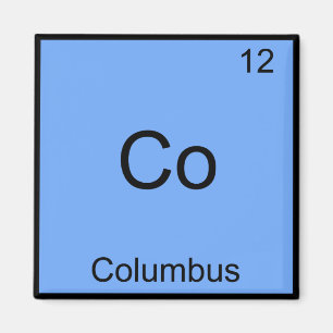 Aimant Co - Columbus Ohio Funny Chimie Symbole de l'élé