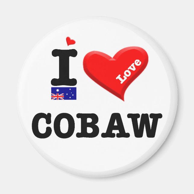 Aimant COBAW - I Love (Devant)