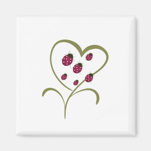 Aimant Coccinelles d'amour