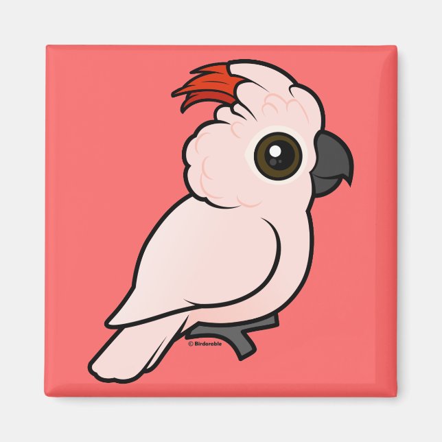 Aimant Cockatoo à crête saumon (Devant)