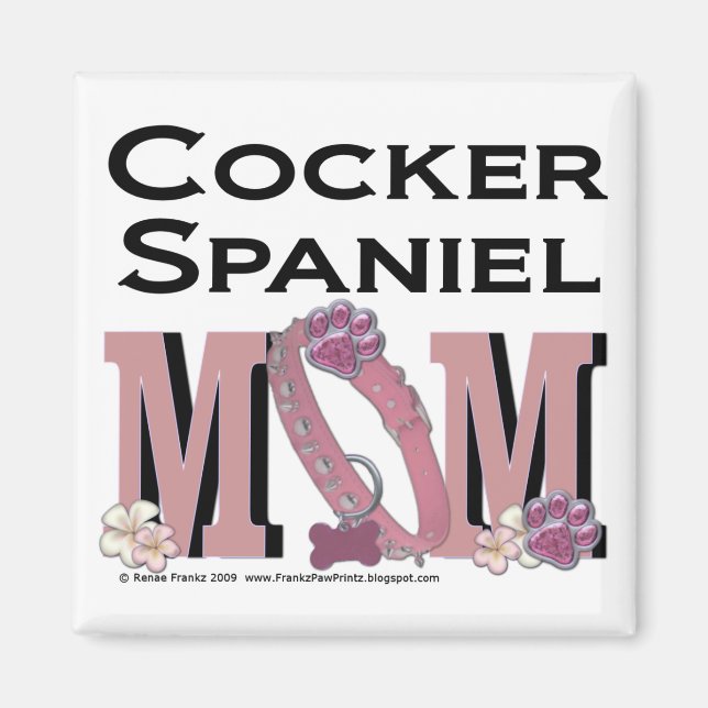 Aimant Cocker Spaniel MOM (Devant)