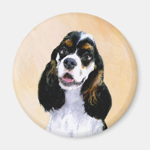 Aimant Cocker Spaniel (Parti) Peinture - Art Chien origin