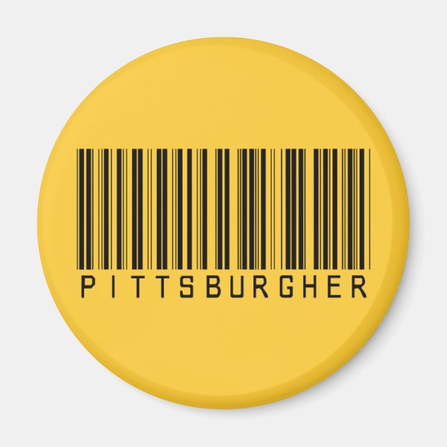 Aimant Code barre Pittsburgher (Devant)