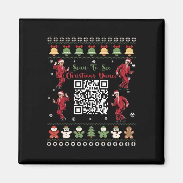 Aimant Code de danse Qr Trump Code de danse du président  (Devant)