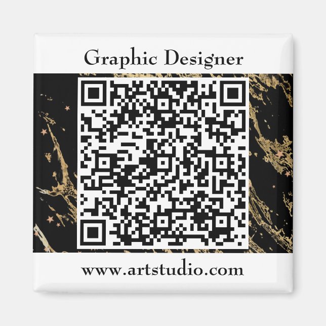 Aimant Code QR Business Marketing Promotion (Devant)