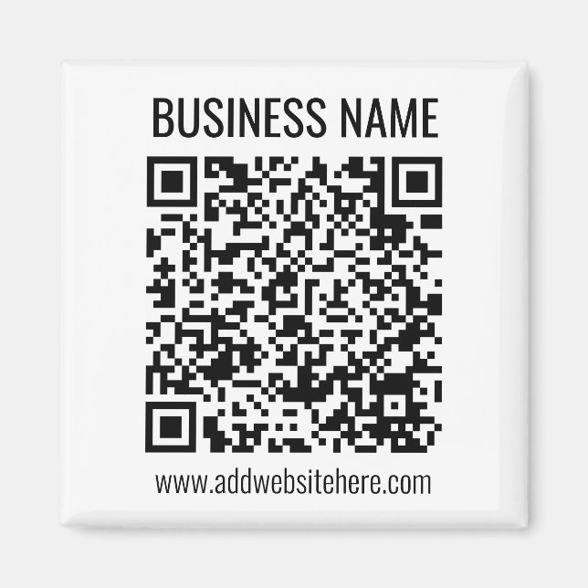 Aimant Code QR instantané (entrez l'URL de votre site Web (Devant)