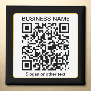Aimant Code QR numérisable modifiable + votre nom d'entre