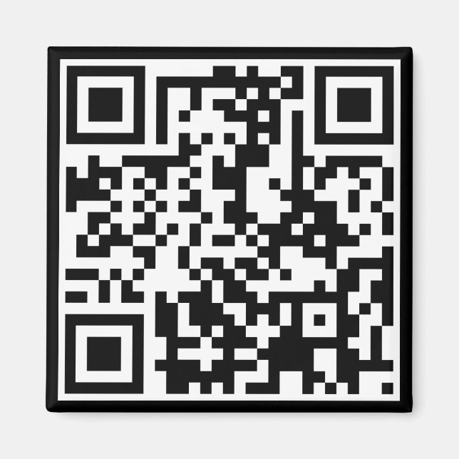 Aimant code QR personnalisable (Devant)