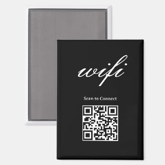 Aimant  | Code Qr Wifi Moderne 