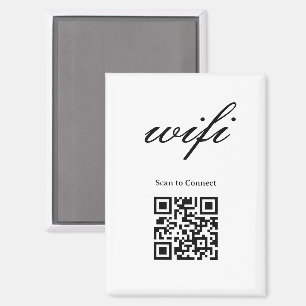 Aimant Code Qr Wifi Moderne