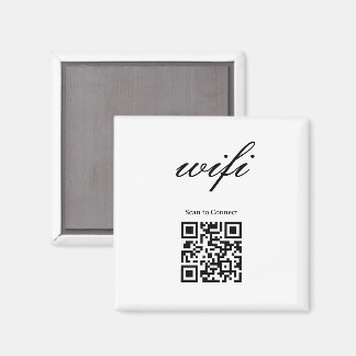 Aimant  | Code Qr Wifi Moderne 