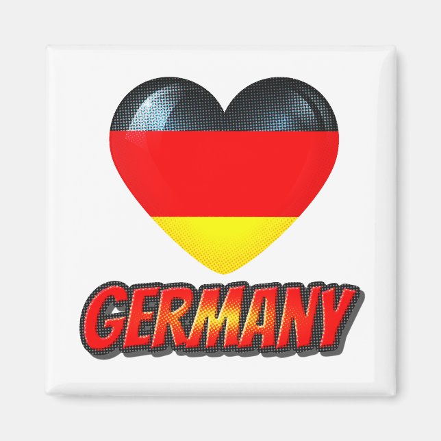 Aimant Coeur Allemagne (Devant)