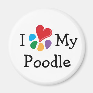 Aimant Coeur animal de Lover_I mon caniche