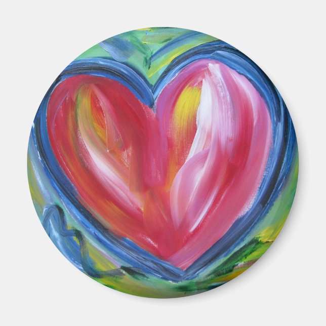 Aimant Coeur avec l'aimant de l'espoir (Devant)