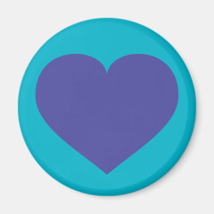 Aimant Coeur bleu