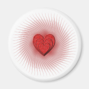 Aimant Coeur brillant