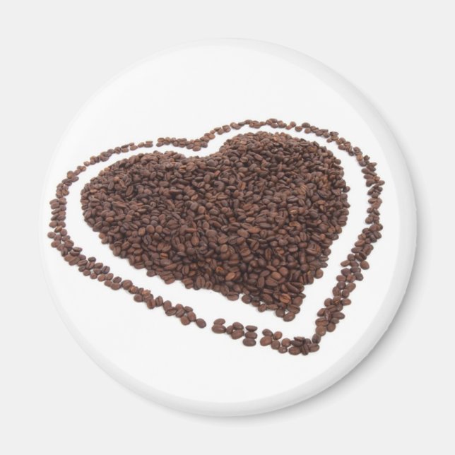 Aimant Coeur café (Devant)