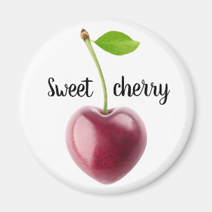 Aimant Coeur cerise