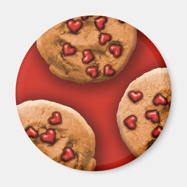 Aimant Coeur Chip Cookie (Devant)