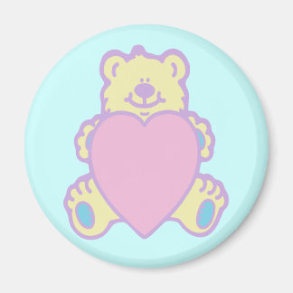 Aimant Coeur d'amour de l'ours en peluche mignon