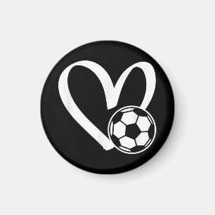 Aimant Coeur de balle de football