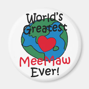 Aimant Cœur de la MeeMaw la plus merveilleuse du monde