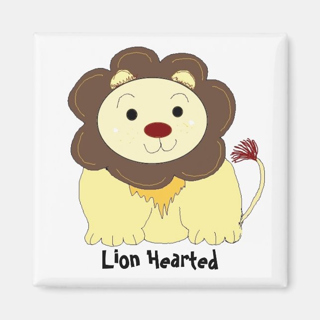 Aimant Coeur de lion (Devant)