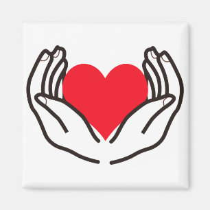 Aimant Coeur des mains
