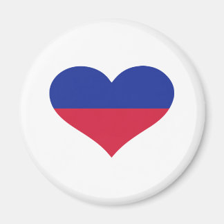 Aimant Coeur du drapeau du Liechtenstein