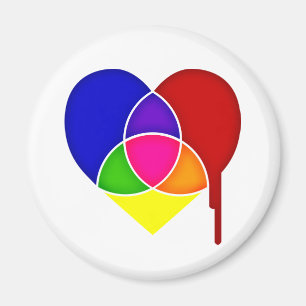 Aimant coeur du graphique en couleurs