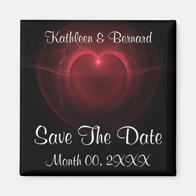 Aimant Coeur éclairé (Devant)