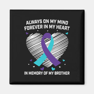 Aimant Coeur En Mémoire De Mon Frère Sensibilisation Au S