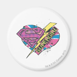 Aimant Coeur et boulon supergirl