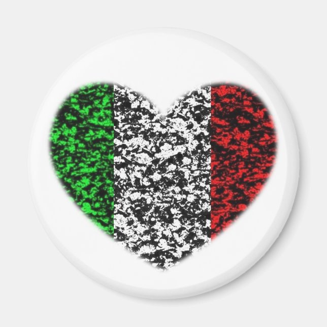 Aimant Coeur Italie (Devant)