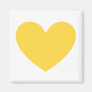 Aimant Coeur jaune