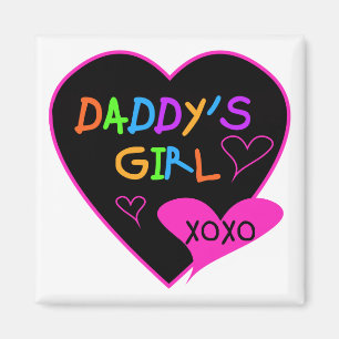 Aimant Coeur papa's Girl T Shirts and Gifts