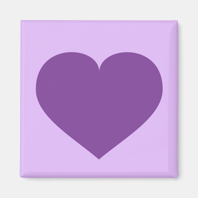 Aimant Coeur pourpre (Devant)
