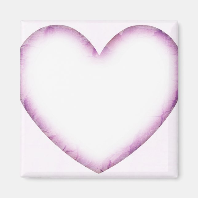 Aimant Coeur pourpre (Devant)
