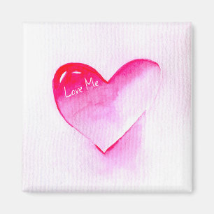 Aimant Cœur rose grunge pop aime-moi