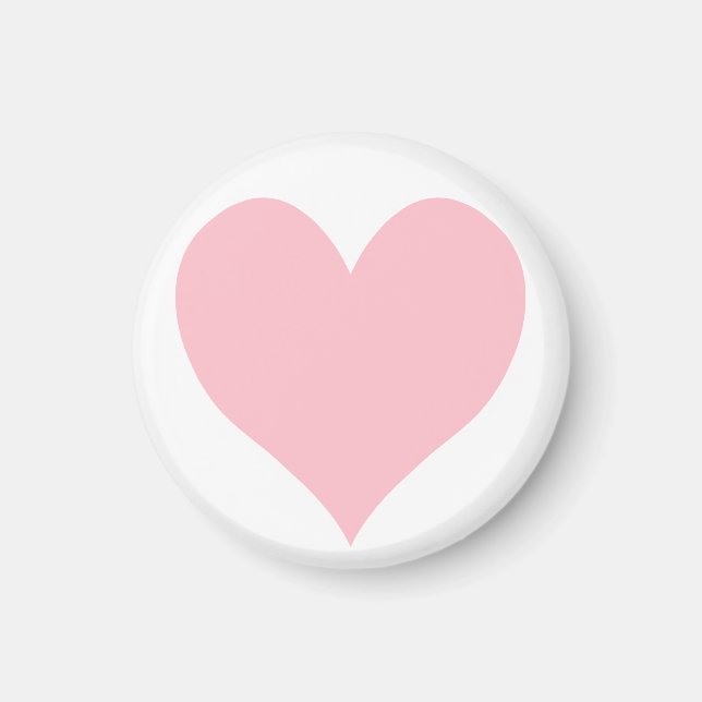 Aimant Coeur rose mignon (Devant)