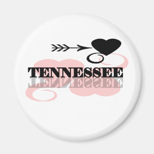 Aimant Coeur rose Tennessee